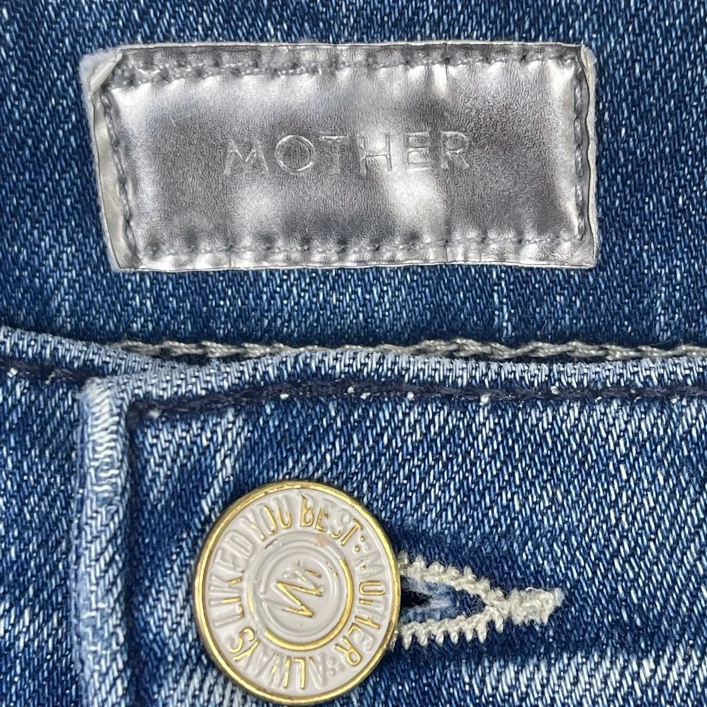 MOTHER Stunner Ankle Fray Jeans Size 25_6